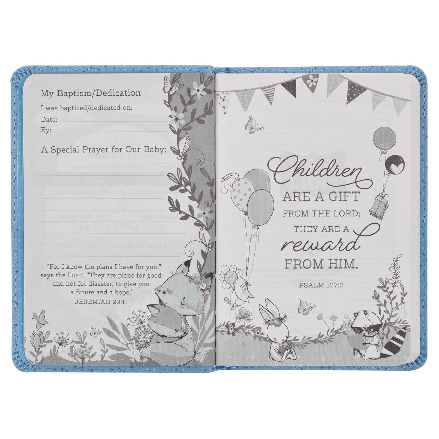 NLT New Testament with Psalms Keepsake Holy Bible for Baby Boys, New Living Translation, Blue (NLT Baby Keepsake NT Psalms Edition)