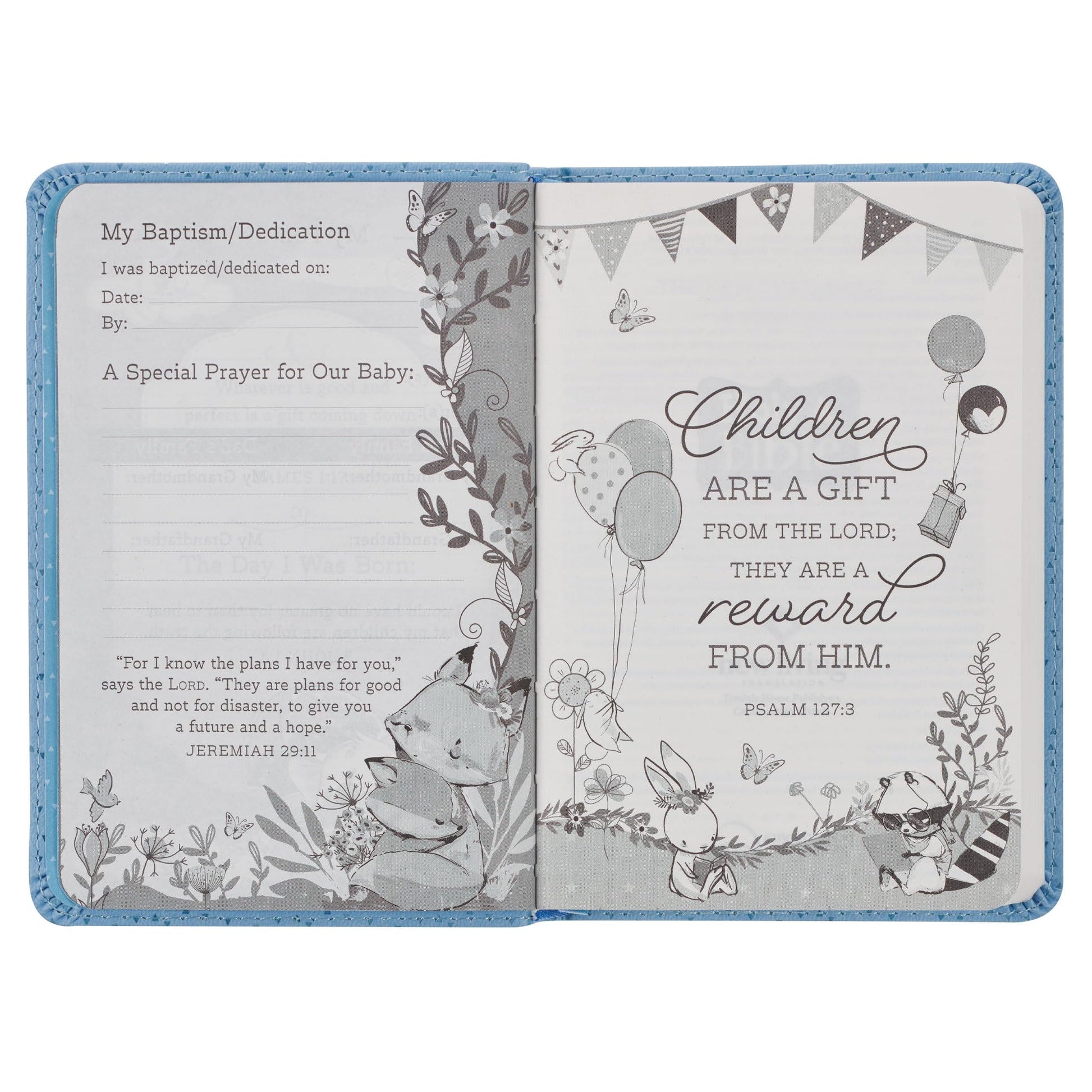 NLT New Testament with Psalms Keepsake Holy Bible for Baby Boys, New Living Translation, Blue (NLT Baby Keepsake NT Psalms Edition)