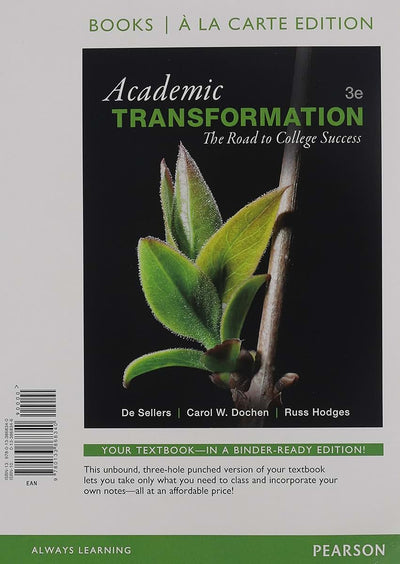 Academic Transformation: The Road to College Success
