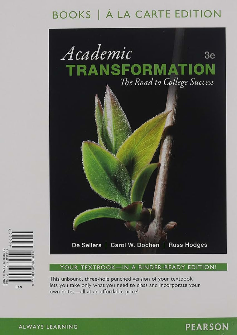 Academic Transformation: The Road to College Success