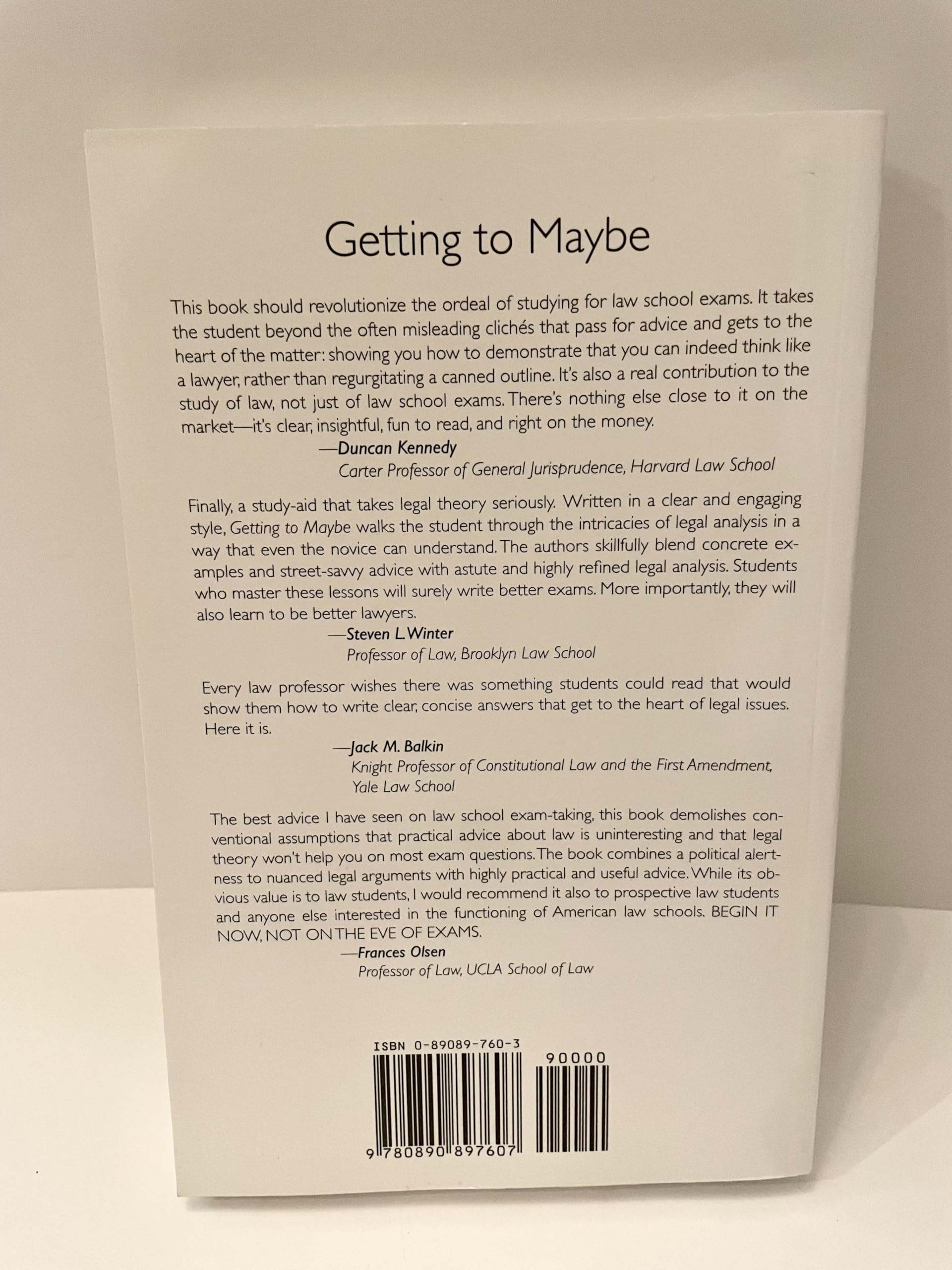 Getting to Maybe: How to Excel on Law School Exams