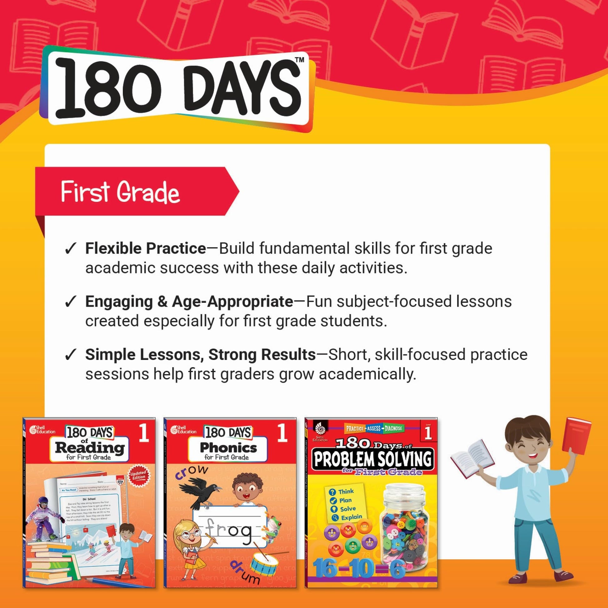 180 Days: Social Studies for First Grade: Practice, Assess, Diagnose