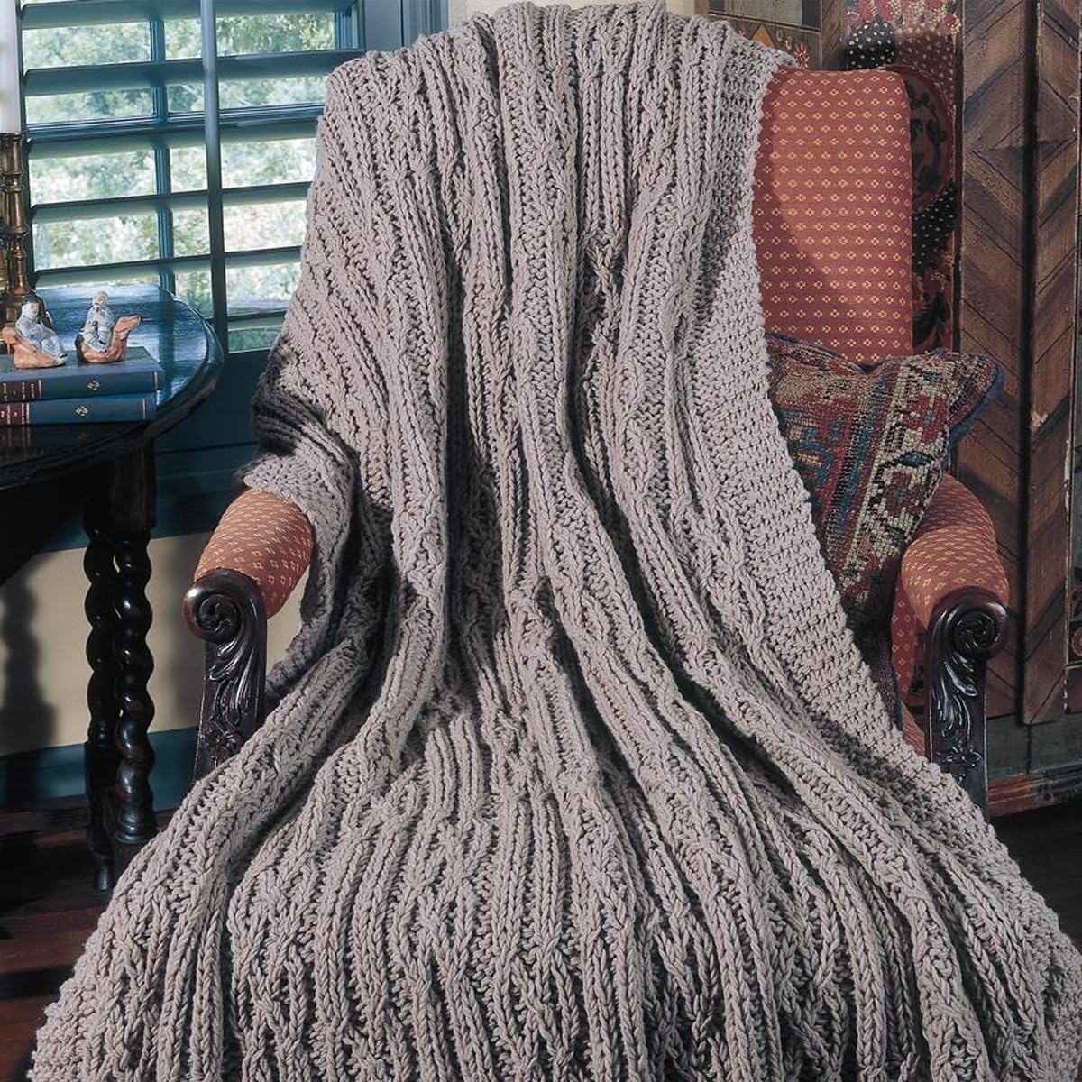 Big Book of Quick Knit Afghans-24 Quick & Easy Solid-Color Wraps