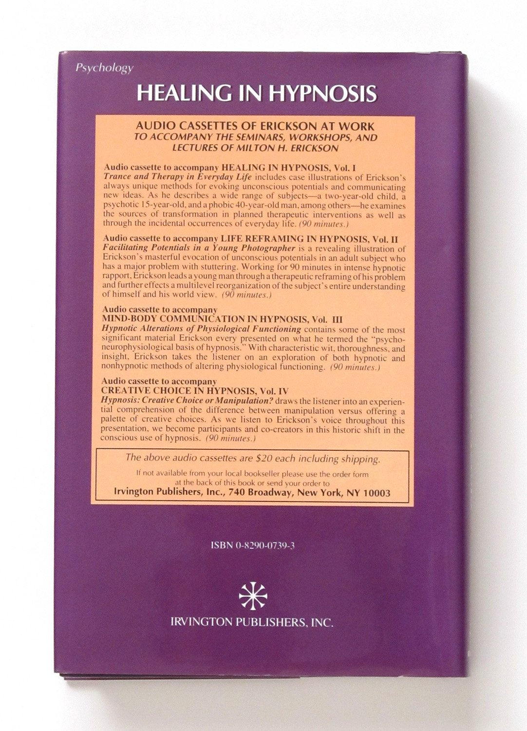 Healing in Hypnosis-Volume1 (Seminars, Workshops, and Lectures of Milton H. Erickson)