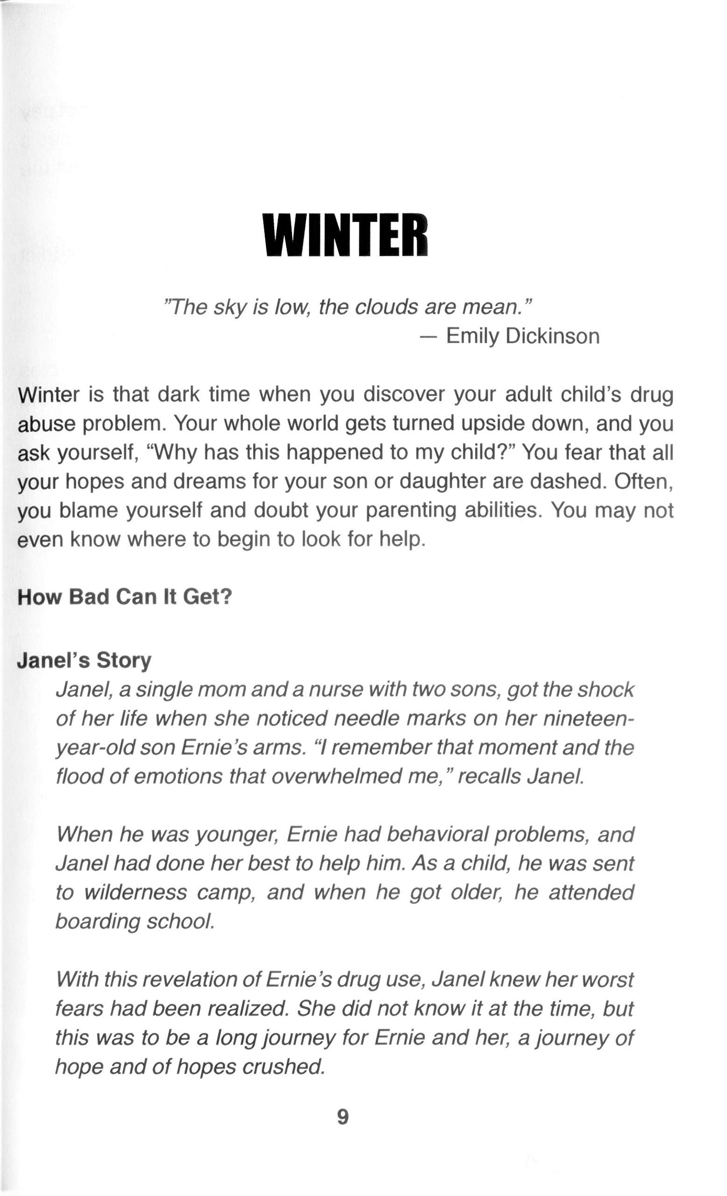 The Four Seasons of Recovery for Parents of Alcoholics and Addicts