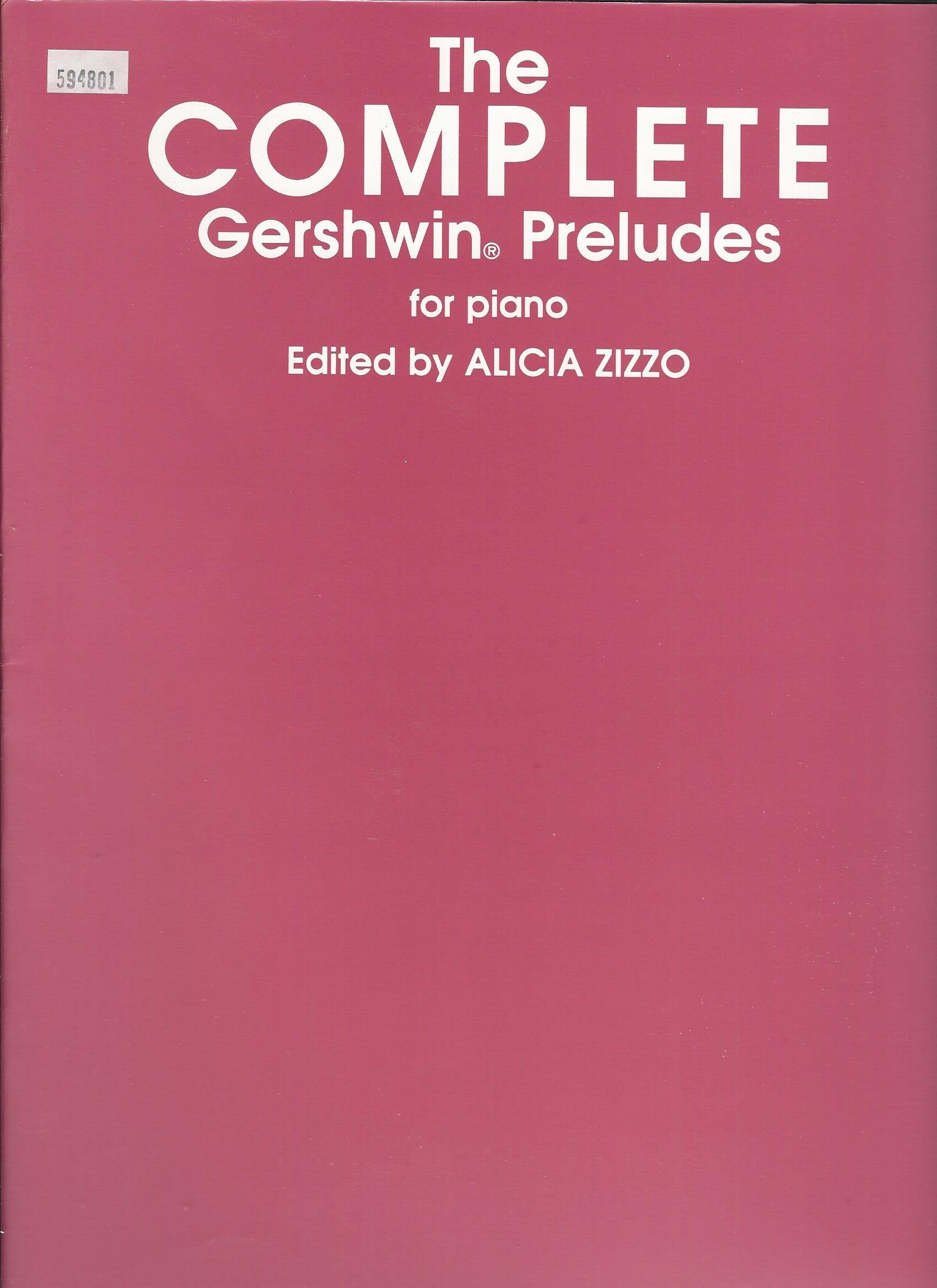 The Complete Gershwin Preludes for Piano: Belwin Edition