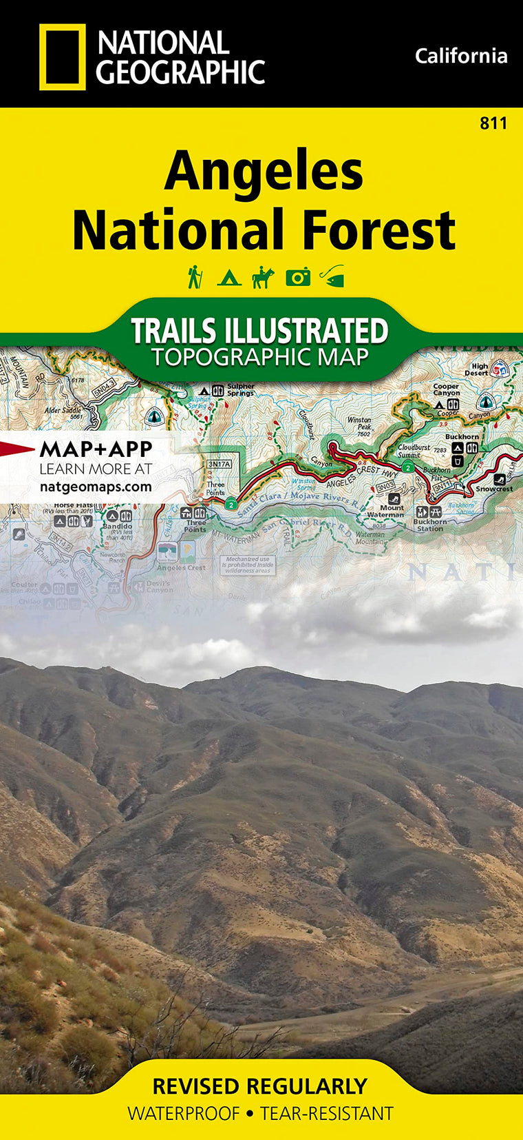 Angeles National Forest Map (National Geographic Trails Illustrated Map, 811)