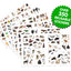 Phidal Baby Animals Sticker Book Treasury - Activity Books for kids, 350 reusable stickers, 96 pages of fun
