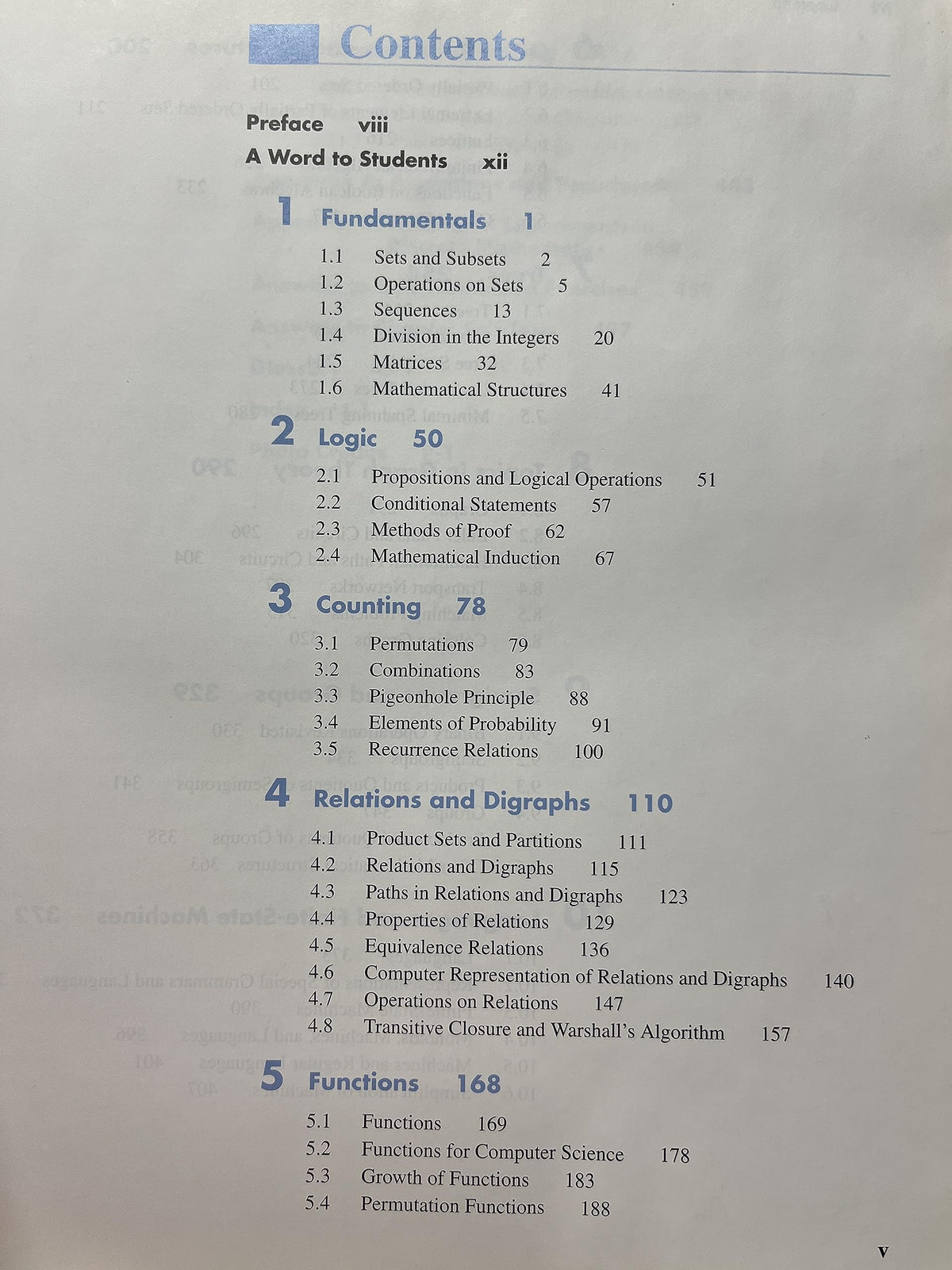 Discrete Mathematical Structures