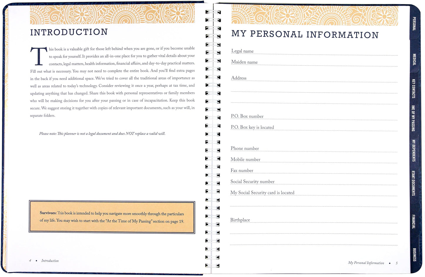 I'm Dead, Now What? Planner - Important Information about My Belongings, Business Affairs, and Wishes