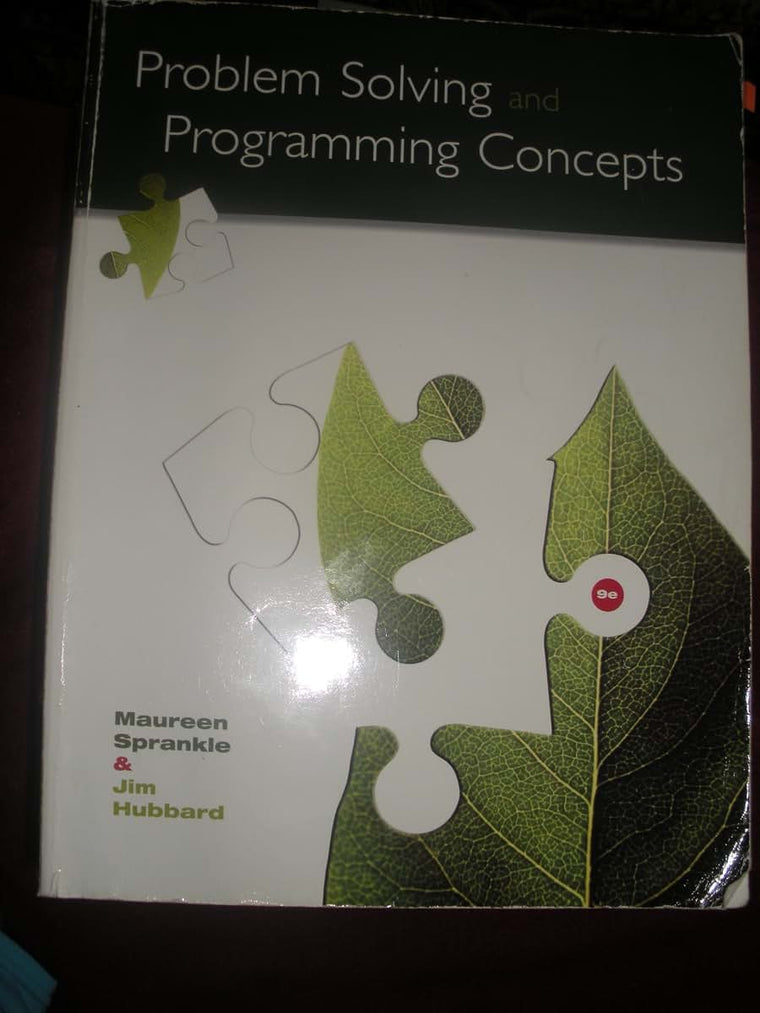 Problem Solving and Programming Concepts
