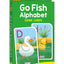 School Zone Go Fish Alphabet Game Cards: 56 ABC Flash Cards for Preschool & Kindergarten, Upper & Lowercase Letters, Phonics, Word-Picture Recognition, Parent & Baby Animals, Ages 4+
