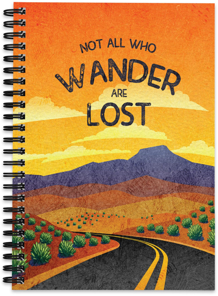 Camping Journal & RV Travel Logbook, Wander Not Lost