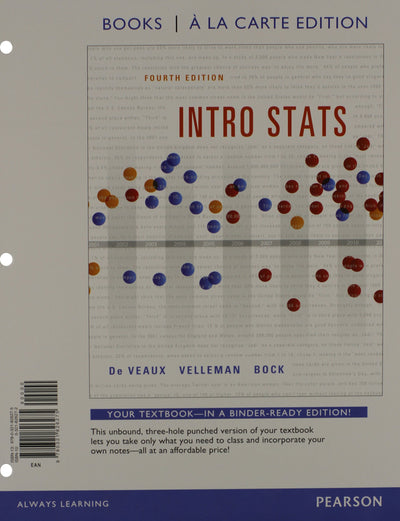 Intro Stats, Books a la carte Plus NEW MyLab Statistics with Pearson eText -- Access Card Package