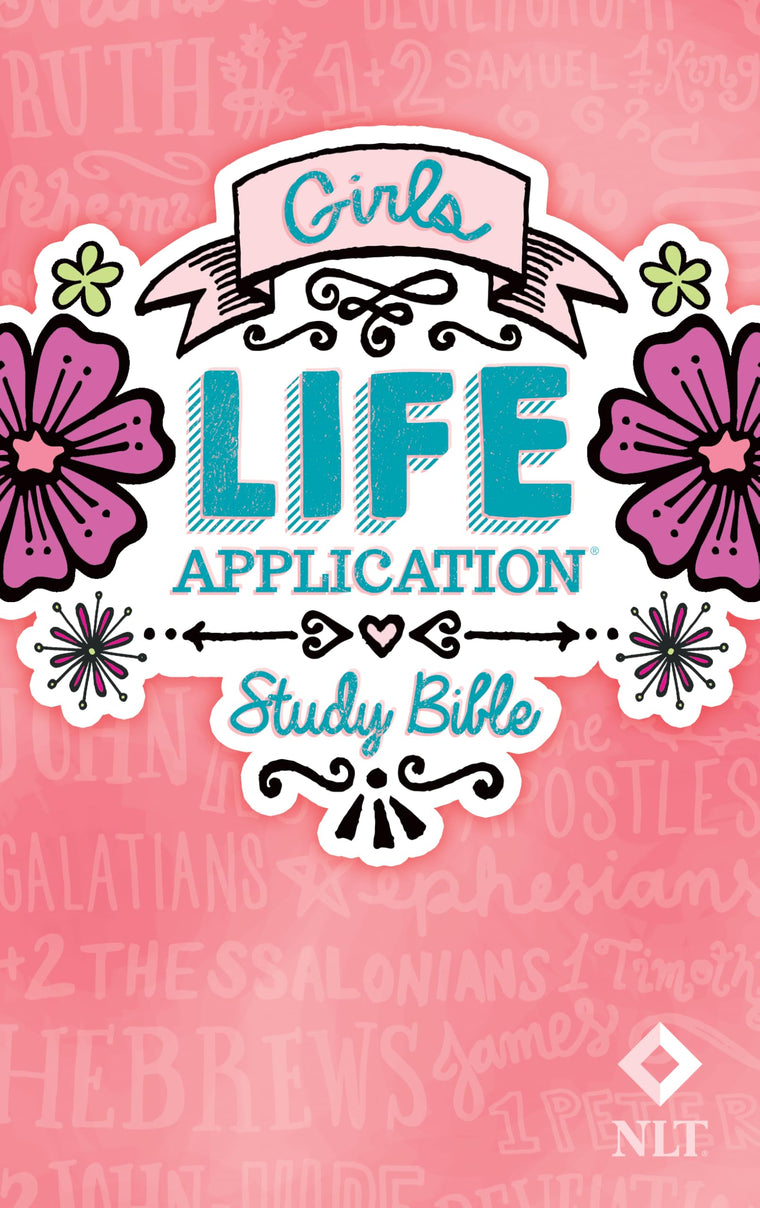 Tyndale NLT Girls Life Application Study Bible, Pink (Hardcover), NLT Bible with Over 800 Notes and Features, Foundations for Your Faith Sections