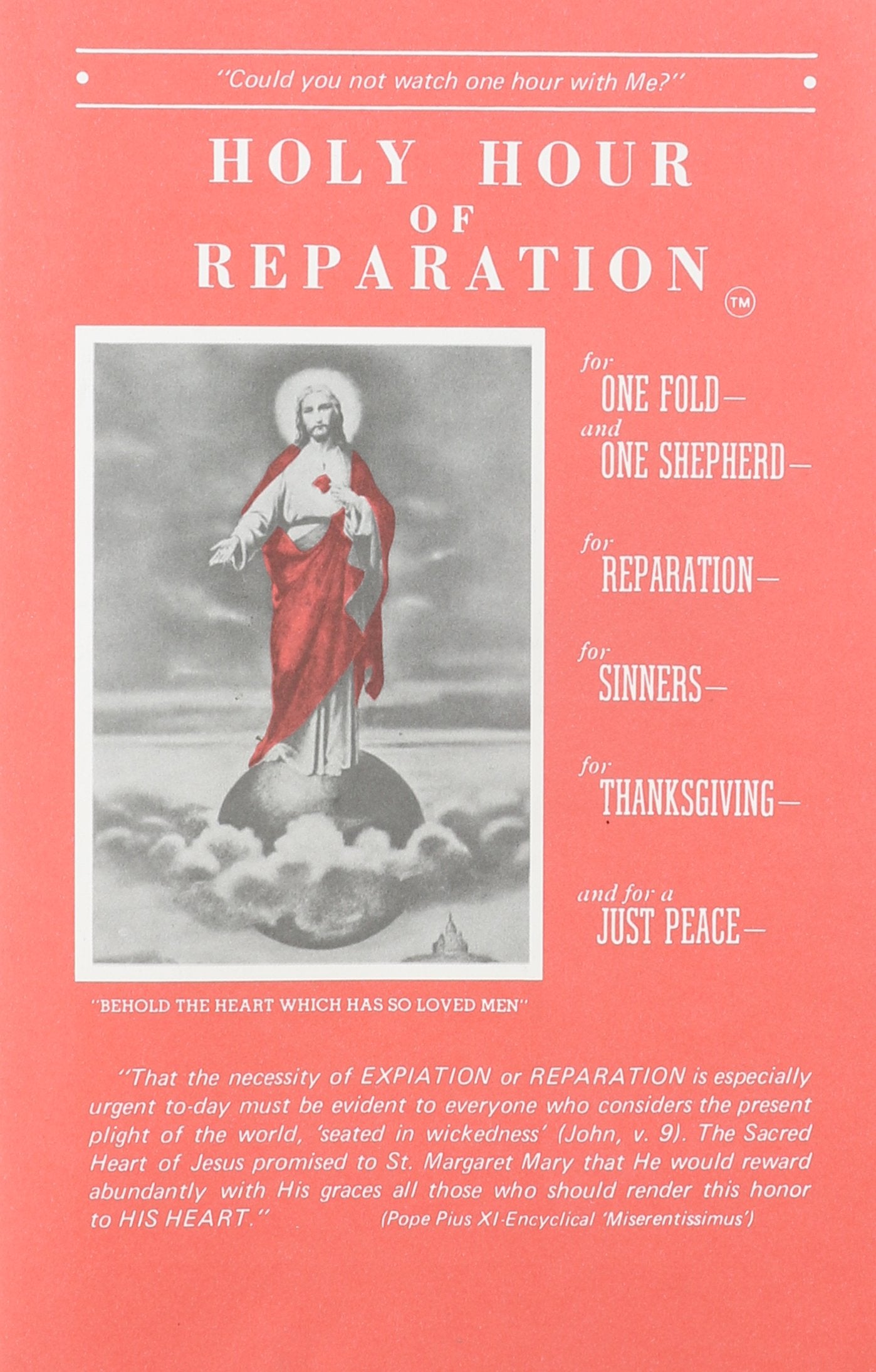 Holy Hour of Reparation to the Sacred Heart of Jesus (English, Spanish, French and Italian Edition)