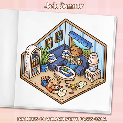 Comfy Places: Cute Coloring Book for Adults and Teens with Cozy Rooms and Hygge Scenes for Relaxation (Cozy Coloring Books)