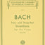 Bach - Two- and Three-Part Inventions for the Piano (Schirmer's Library of Musical Classics Vol. 16)