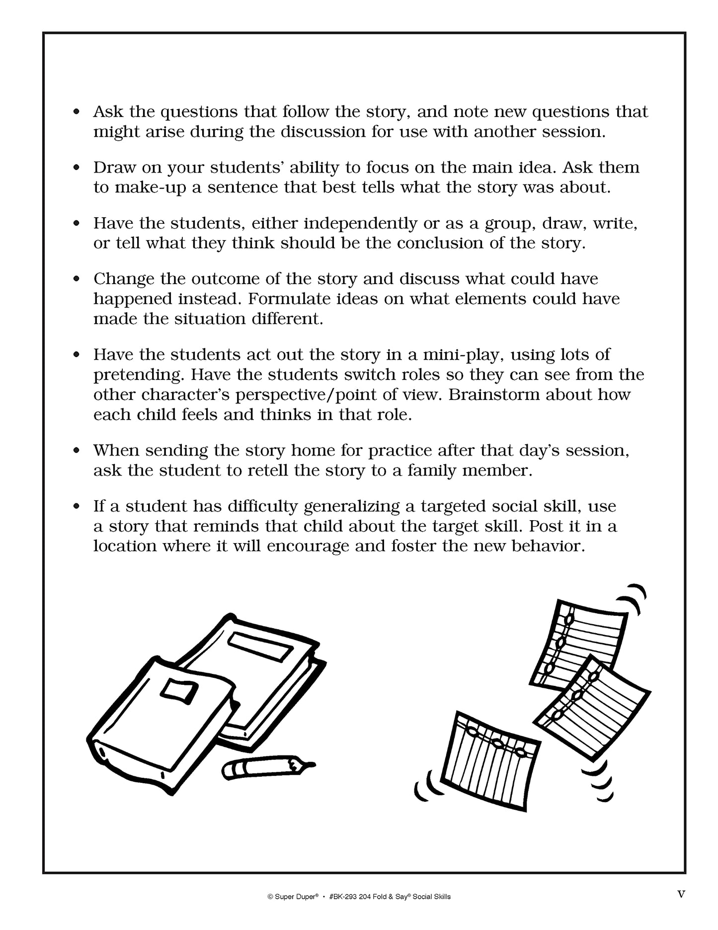 Super Duper Publications  204 Fold & Say Social Skills  Educ