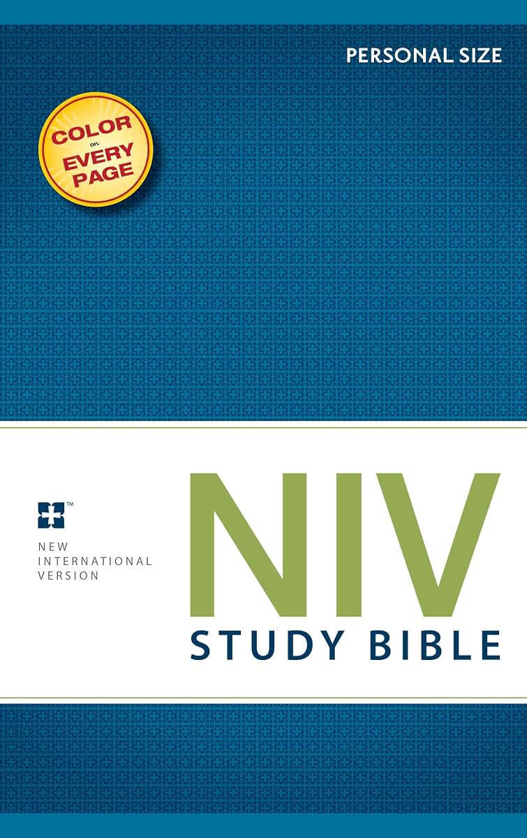 NIV Study Bible Personal Size Paperback Red Letter Edition