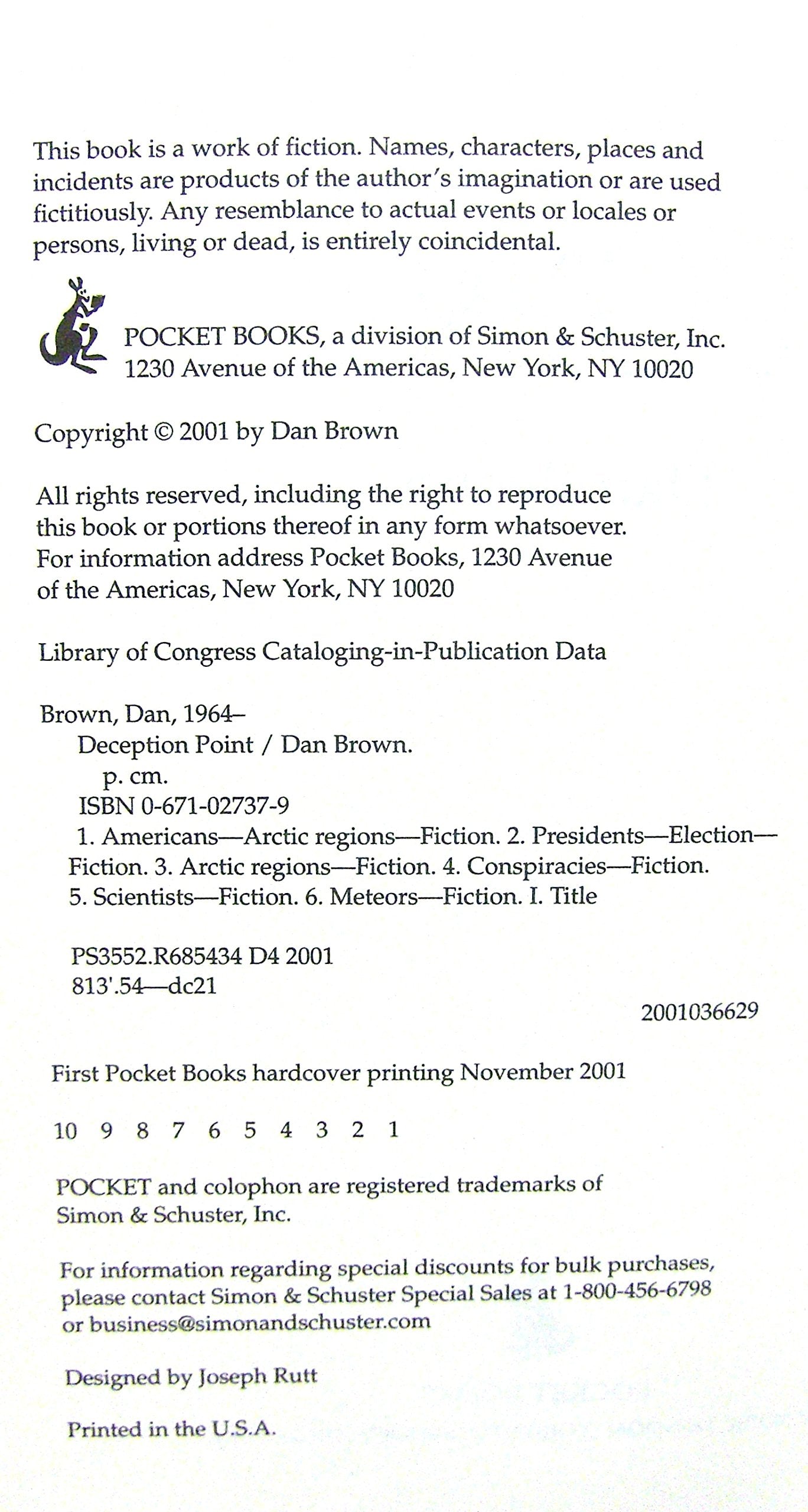 Deception Point by Brown, Dan