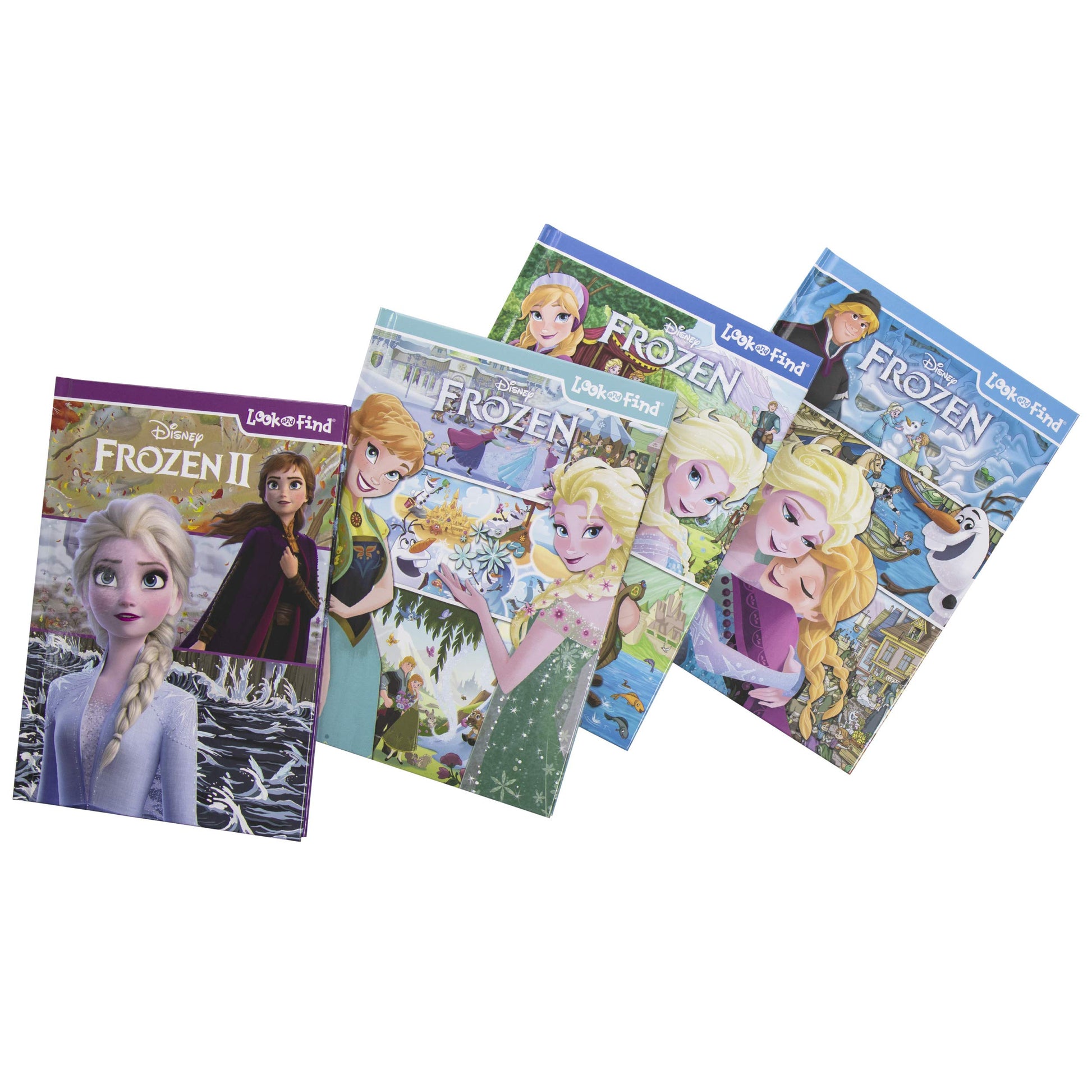 Disney Frozen and Frozen 2 Look and Find Activity Book Collection - Includes Poster - PI Kids