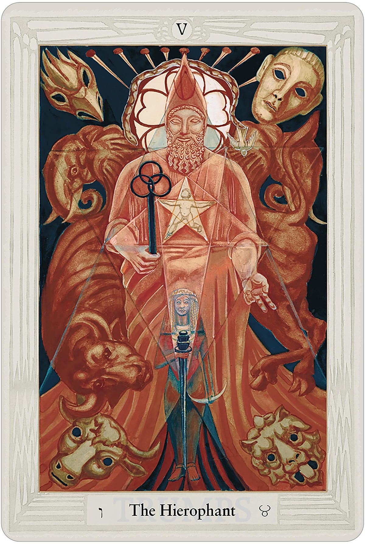 Crowley Thoth Tarot (Premier Edition - Small): Premier Edition with Small 78-Card Crowley Thoth Tarot Deck by Aleister Crowley, Painted by Lady Frieda Harris, Astrological & Qabalistic Symbolism, Includes Booklet & Full-Color Spread Sheet