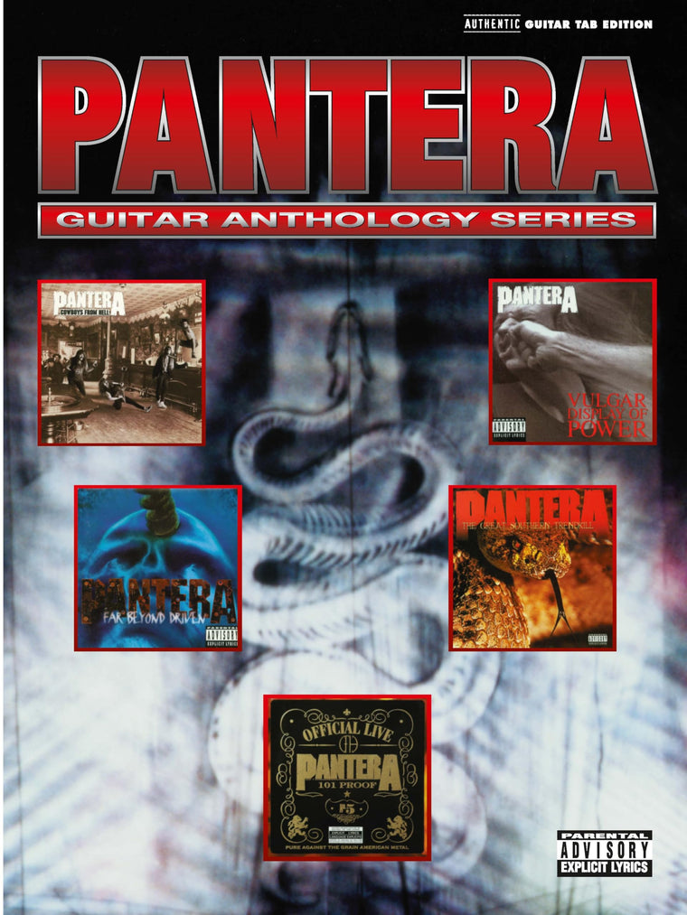 Pantera Guitar Anthology - Note-for-Note Guitar Tablature Songbook  Guitar Sheet Music with Lyrics and Chords  Play Classic Metal and Hard Rock Songs  Official Alfred Music Transcriptions