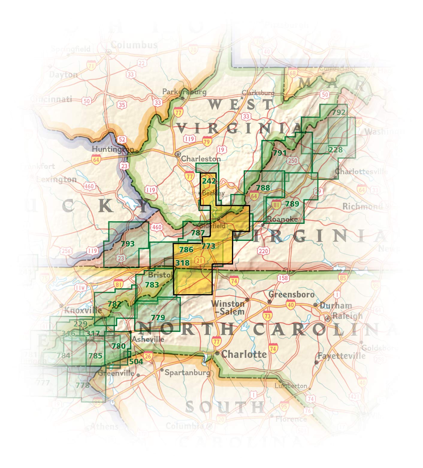 New River Blueway Map (National Geographic Trails Illustrated Map, 773)