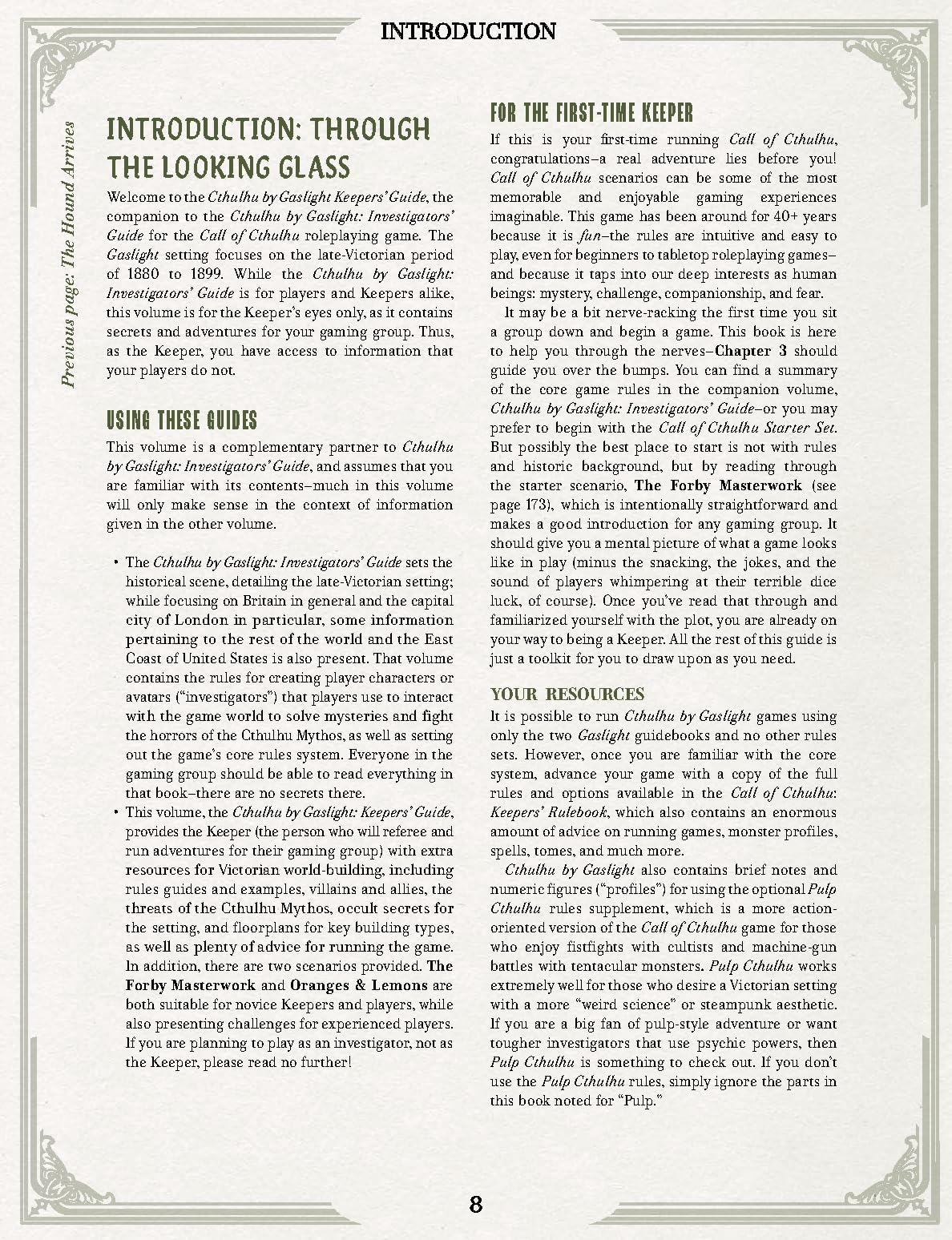 Cthulhu by Gaslight: Keepers Guide