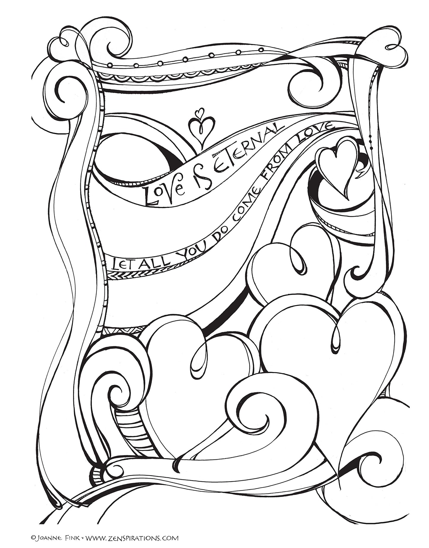 Zenspirations (R) Coloring Book Inspirations: Designs to Feed Your Spirit: Create, Color, Pattern, Play! (Design Originals) 30 Uplifting & Encouraging Designs with Positive Messages & Playful Patterns