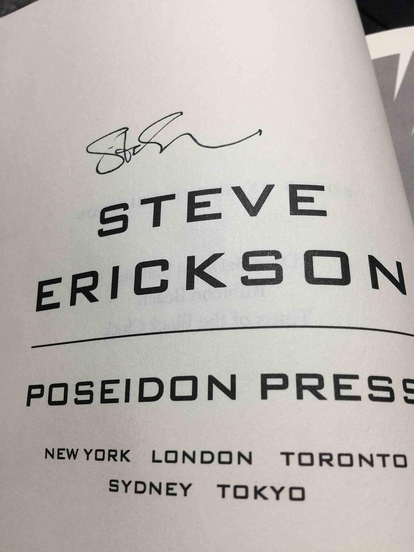 Tours of the Black Clock by Erickson, Steve