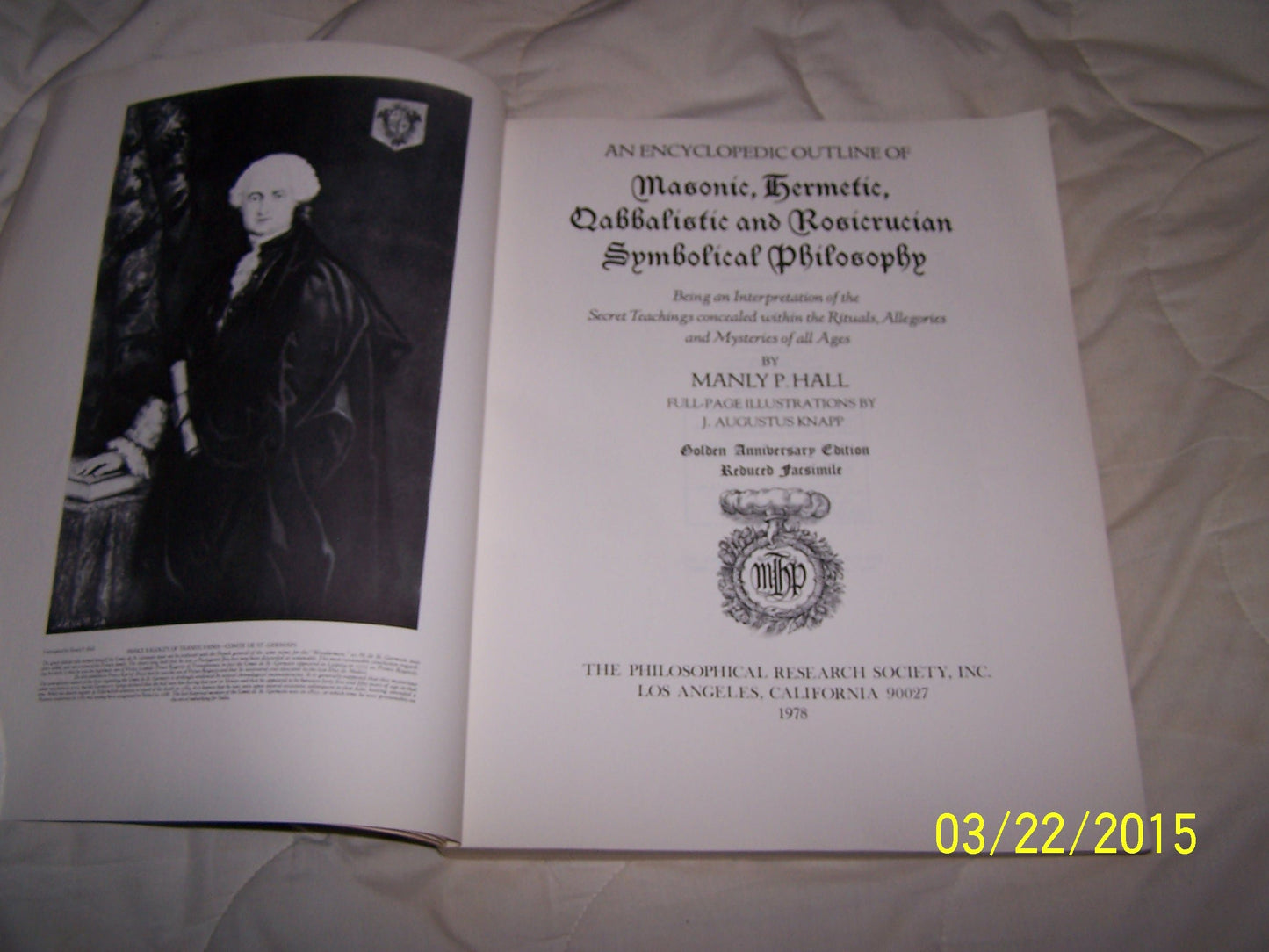 The Secret Teachings of All Ages: An Encyclopedic Outline of