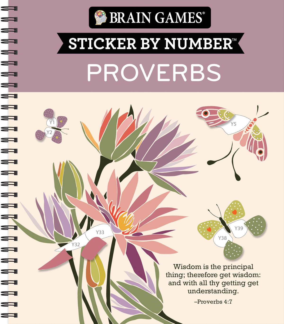 Brain Games - Sticker by Number: Proverbs (28 Images to Sticker)