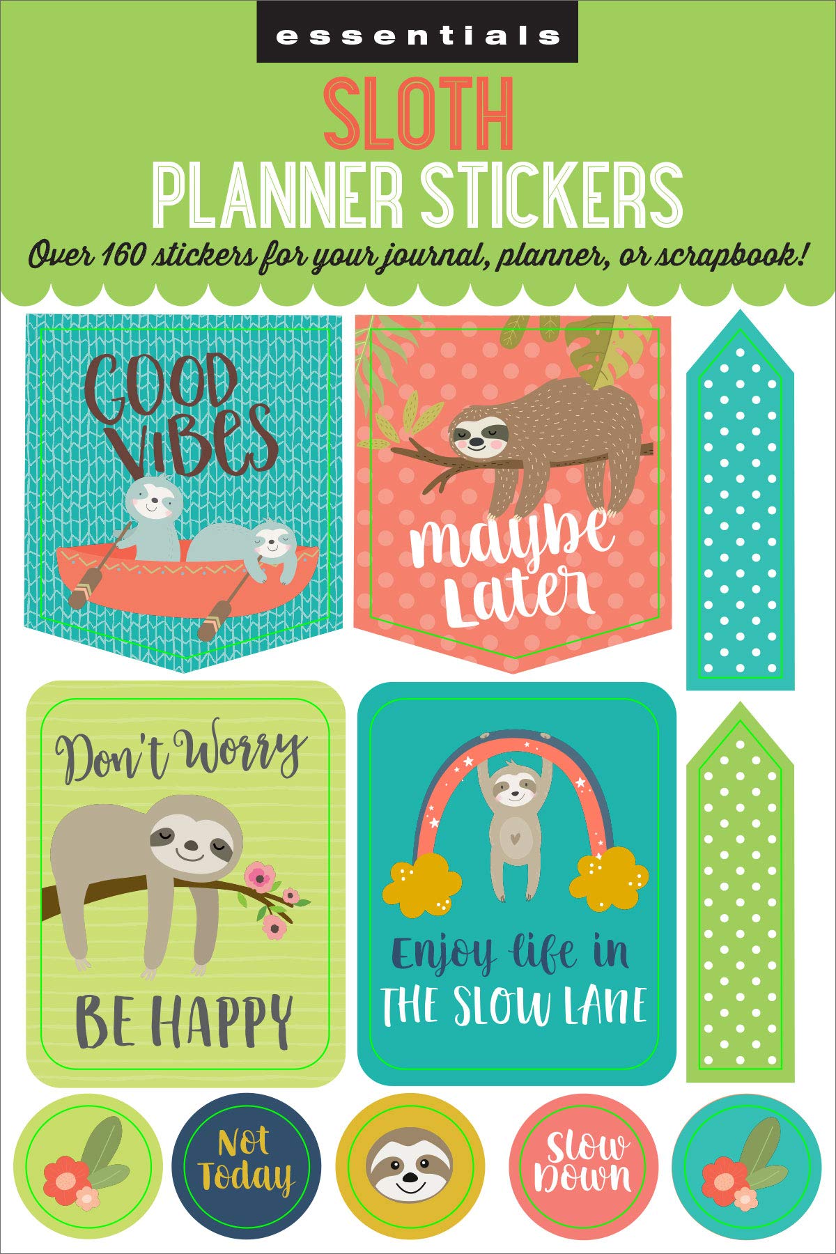Essentials Sloth Planner Stickers (over 160 stickers!)