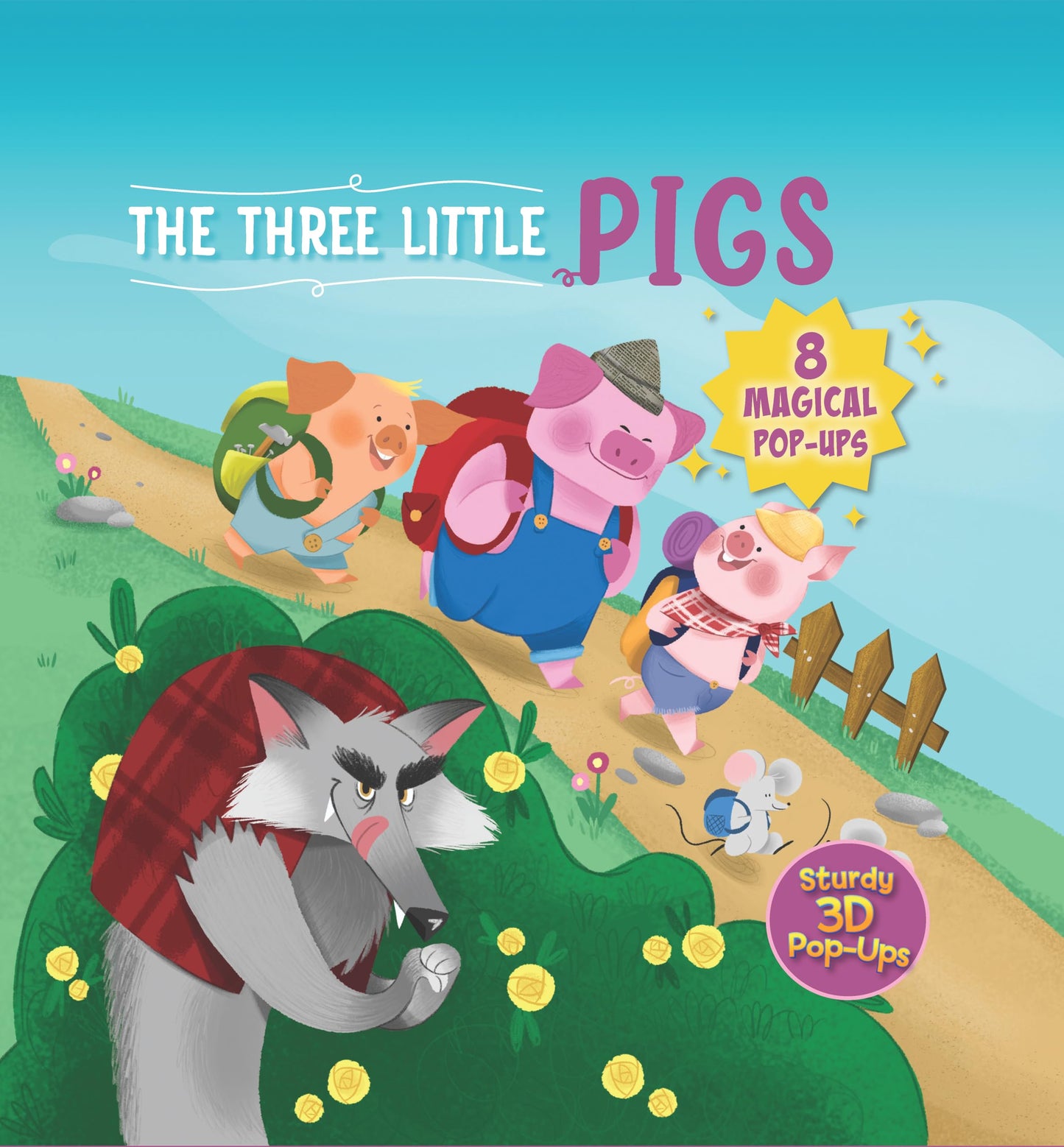 The Three Little Pigs: 8 Magical Pop-Ups (Happy Fox Books) Pop-Up Book for Kids Ages 3 and Up - the 3 Pigs, the Big Bad Wolf, and More
