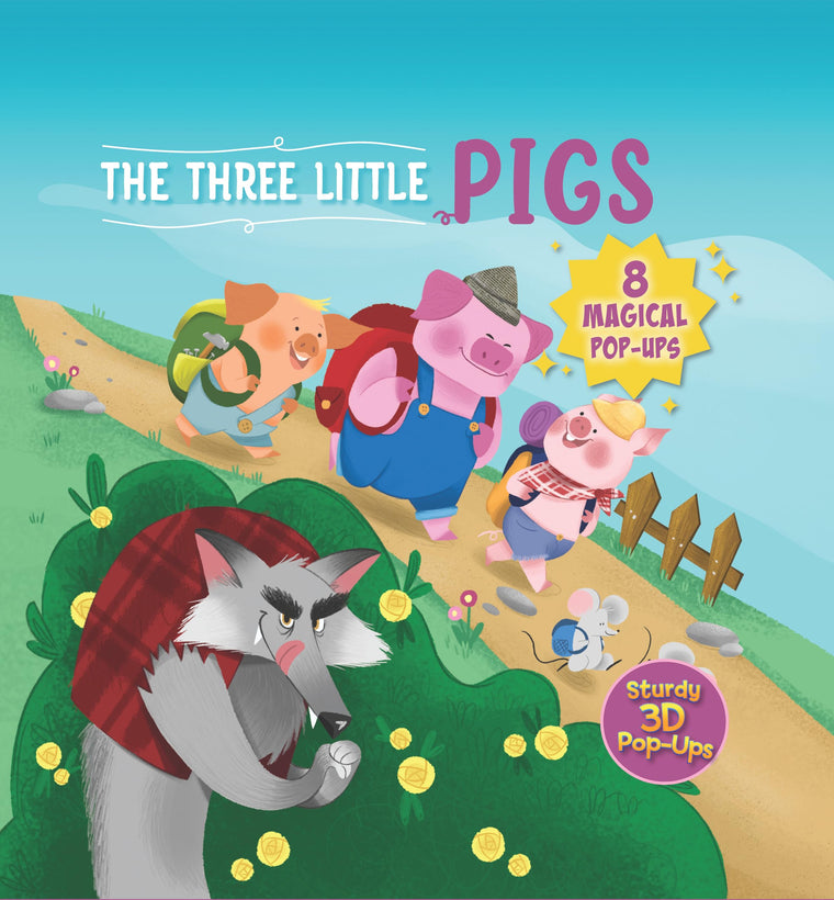 The Three Little Pigs: 8 Magical Pop-Ups (Happy Fox Books) Pop-Up Book for Kids Ages 3 and Up - the 3 Pigs, the Big Bad Wolf, and More
