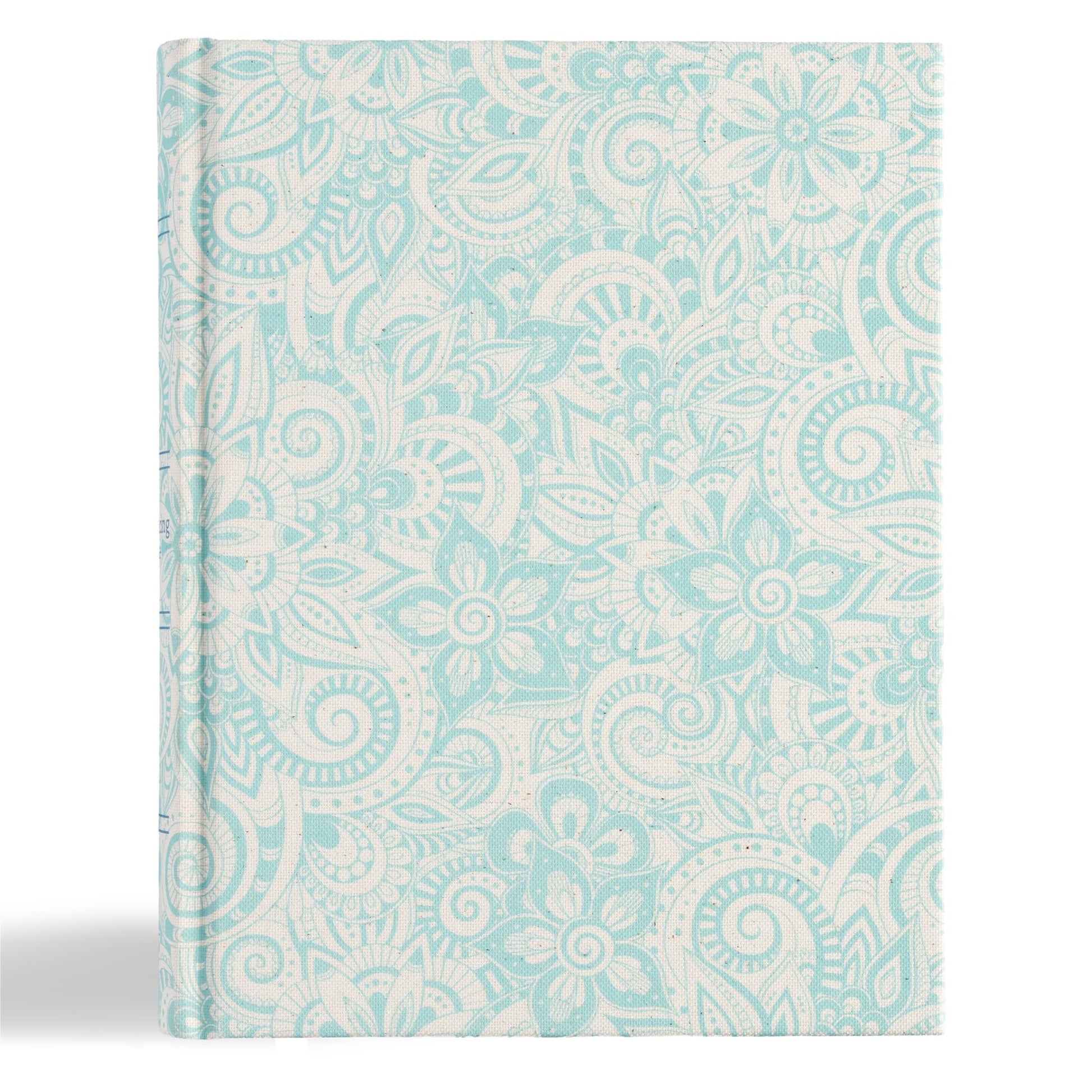 KJV Notetaking Bible, Blue Floral Cloth Over Board, KJV Holy Bible, Red Letter, Wide Margins, Journaling Space, Single-Column, Reading Plan, Easy-to-Read Bible MCM Type