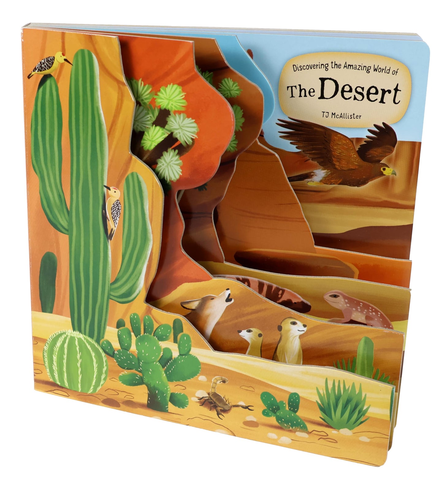 Discovering the Amazing World of the Desert (Happy Fox Books) Board Book for Kids Ages 3-6 with Peekaboo Exploration, Educational Fun Facts, and Vocabulary Words (Peek Inside)