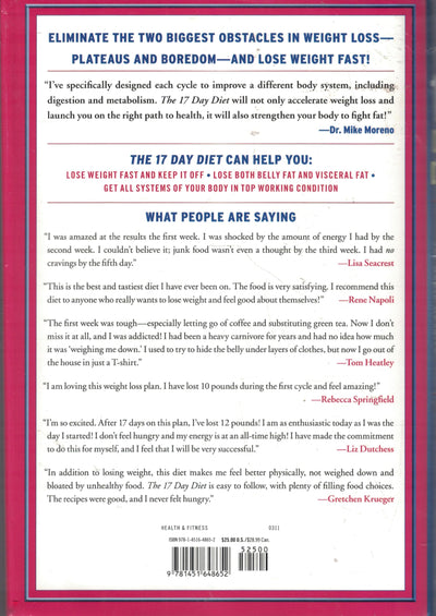 The 17 Day Diet: A Doctors Plan Designed for Rapid Results