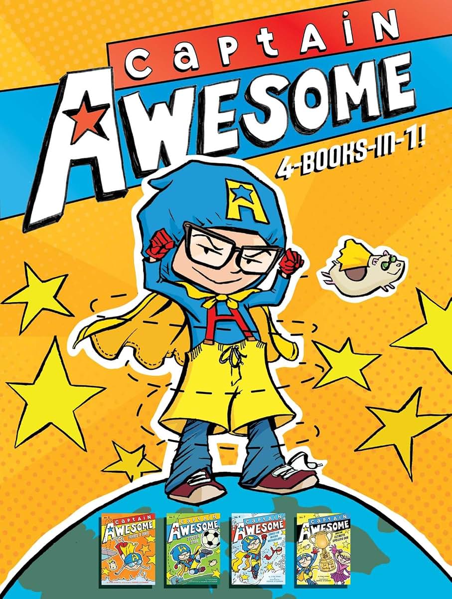 Captain Awesome 4-Books-in-1: Captain Awesome Takes a Dive; Captain Awesome, Soccer Star; Captain Awesome Saves the Winter Wonderland; Captain Awesome and the Ultimate Spelling Bee