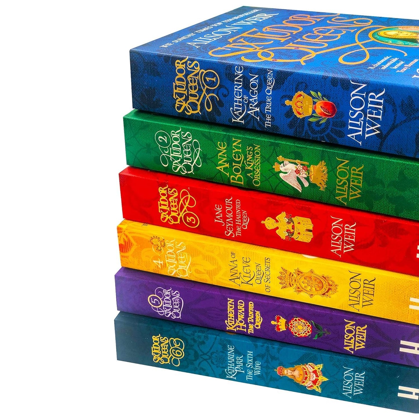 Alison Weir Six Tudor Queens Collection 6 Books Set (Katherine of Aragon, Jane Seymour, Anne Boleyn, Anna of Kleve, Katheryn Howard, Katharine Parr) Copertina flessibile - 1 gennaio 2022