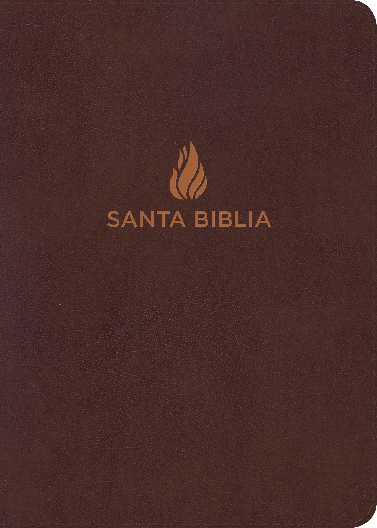 NVI Biblia Compacta Letra Grande marrón, piel fabricada (Spanish Edition), Font size 7.5 pt