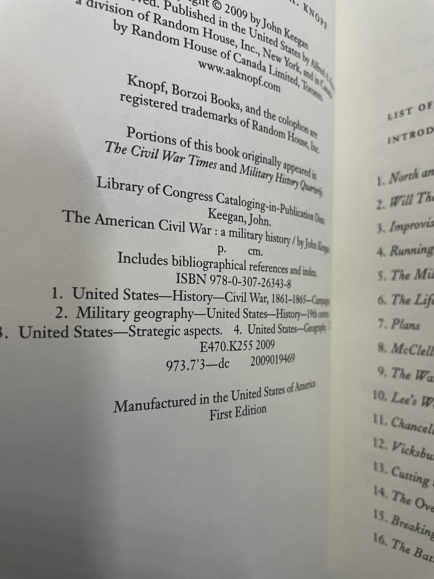 The American Civil War: A Military History by John Keegan