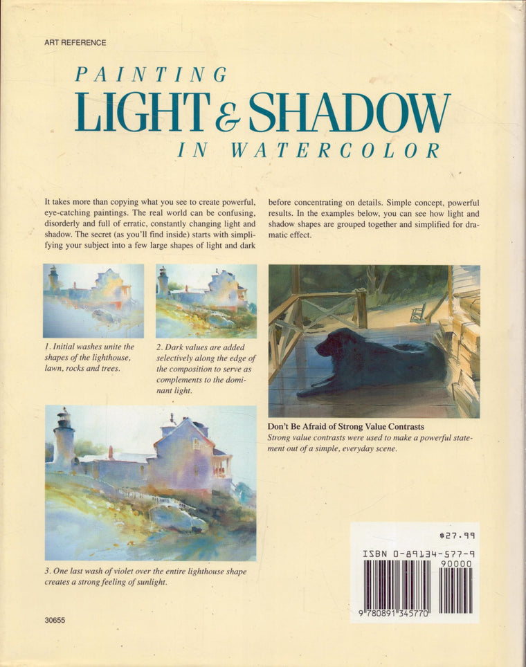 Painting Light and Shadow in Watercolor — back cover