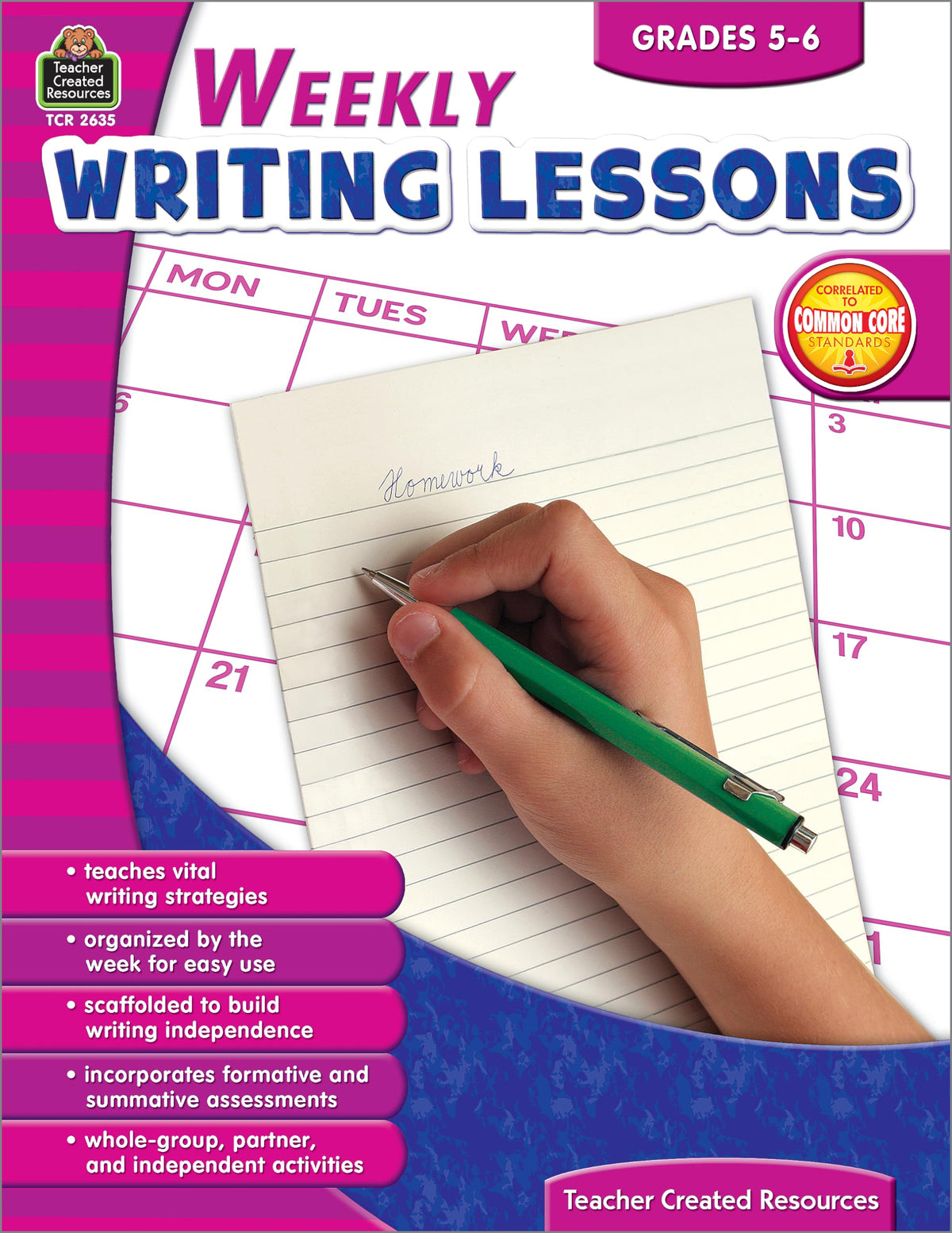 Weekly Writing Lessons Grades 5-6: Grades 5-6