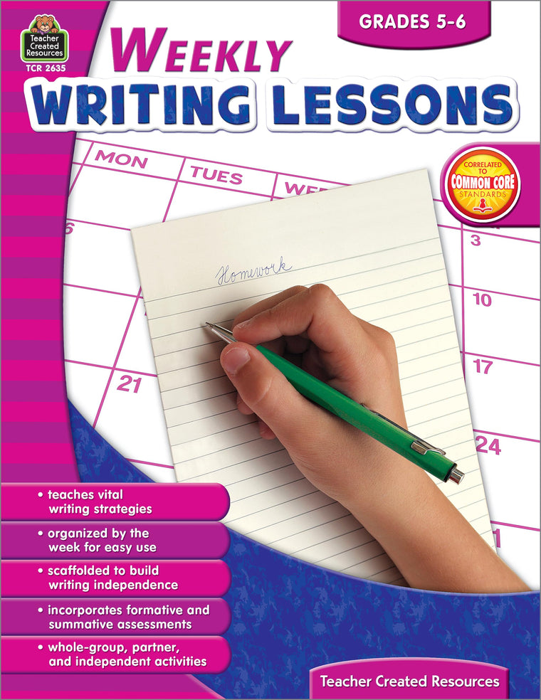 Weekly Writing Lessons Grades 5-6: Grades 5-6