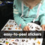 Phidal Baby Animals Sticker Book Treasury - Activity Books for kids, 350 reusable stickers, 96 pages of fun