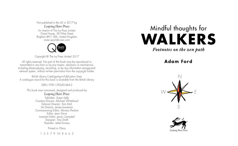 Mindful Thoughts for Walkers: Footnotes on the zen path — back cover