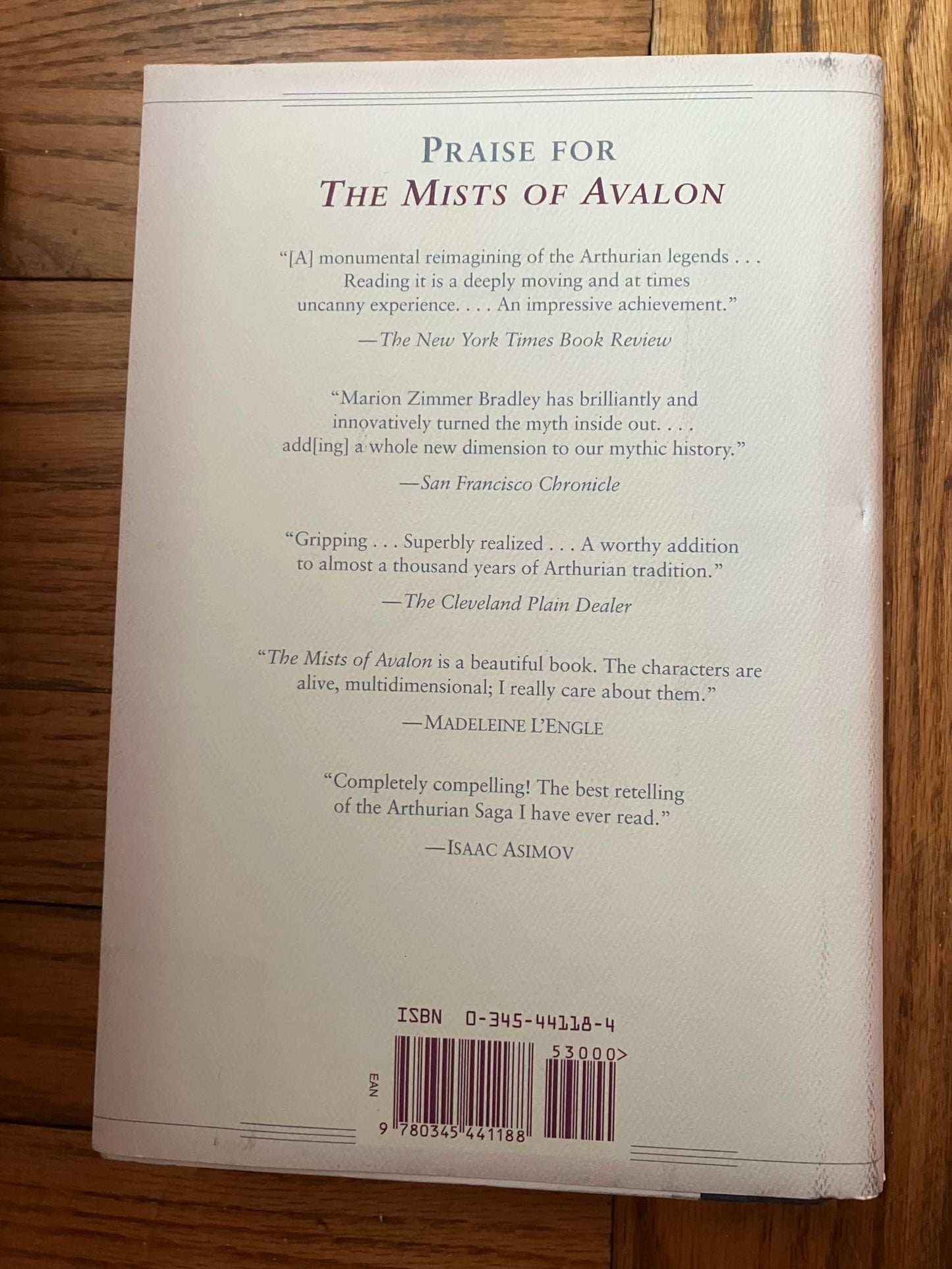The Mists of Avalon by Marion Zimmer Bradley